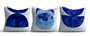 Aberto Design Juego de Fundas de Cojín Multicolor (3 Piezas) 43 x 43 cm